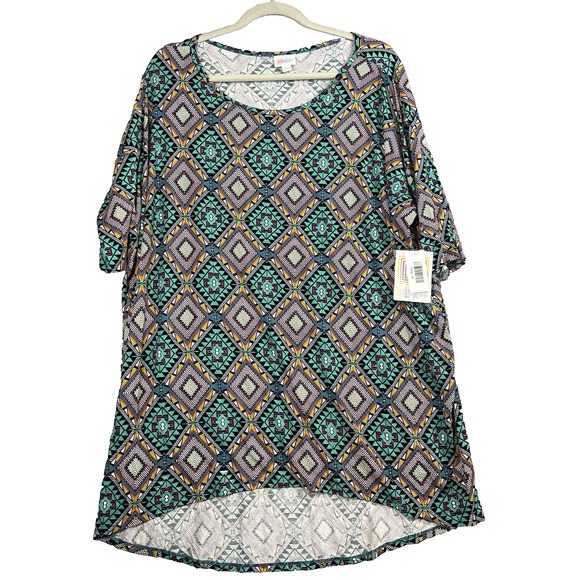 LuLaRoe Tops - Women Tunic Tops XL Geometric Diamond Design Relaxed Casual Fit LuLaRoe